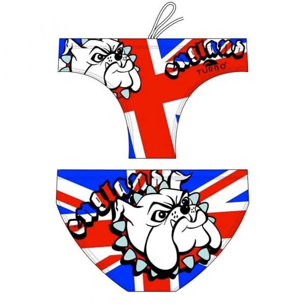 Turbo England Bulldog Swimming Brief Branco 2XL Homem