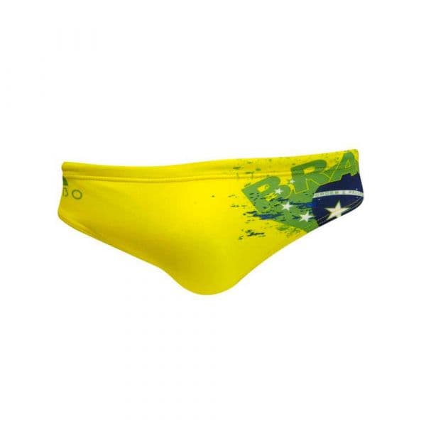 Turbo New Brazil Swimming Brief Amarelo 5XL Homem