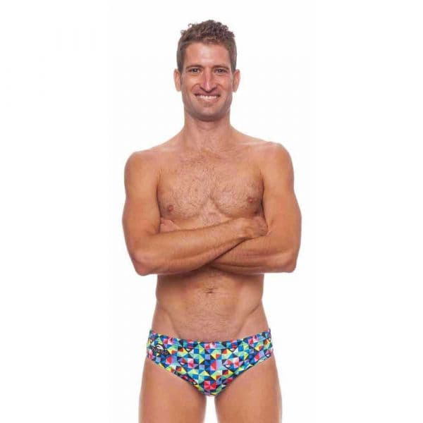 Turbo Origam Swimming Brief Colorido L Homem