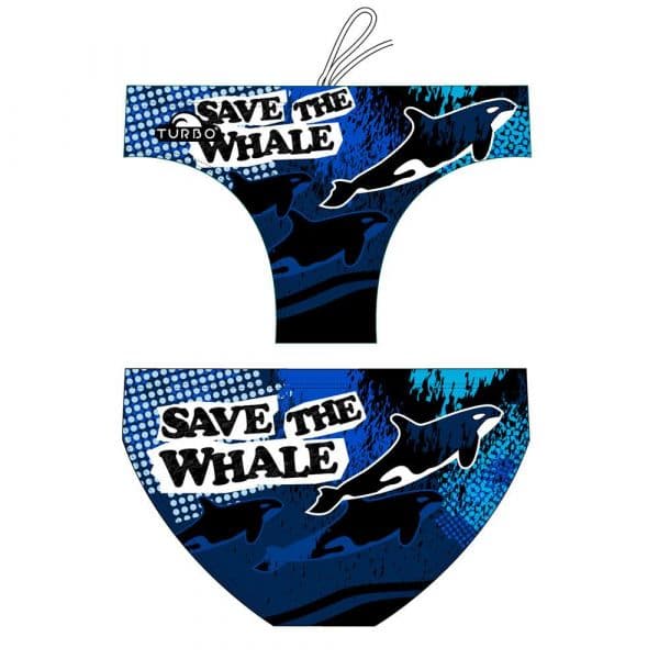 Turbo Save The Whale Swimming Brief Azul L Homem