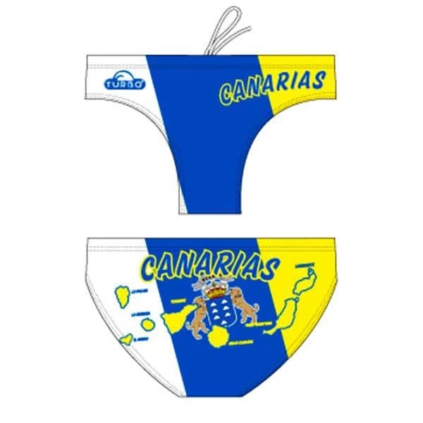 Turbo Canarias Shield Swimming Brief Amarelo,Branco,Azul 2XL Homem