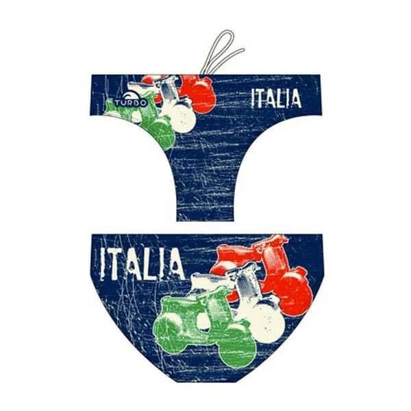 Turbo Italy Moto 2014 Swimming Brief Azul S Homem