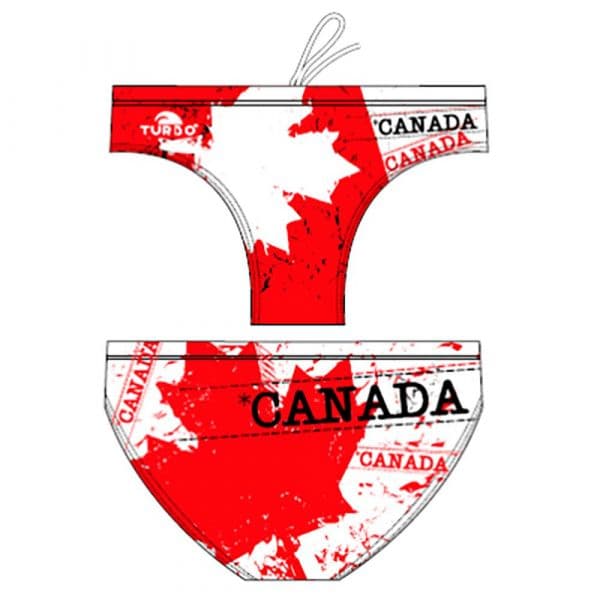 Turbo Canada Leaf Swimming Brief Vermelho,Branco 5XL Homem