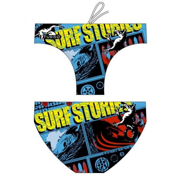 Turbo Surf Stories Swimming Brief Colorido 5XL Homem