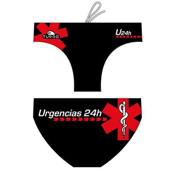 Turbo Emergency 24 Hour Swimming Brief Preto XL Homem