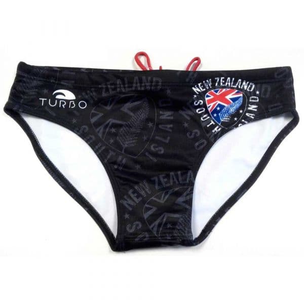 Turbo New Zealand Shield Swimming Brief Preto 5XL Homem