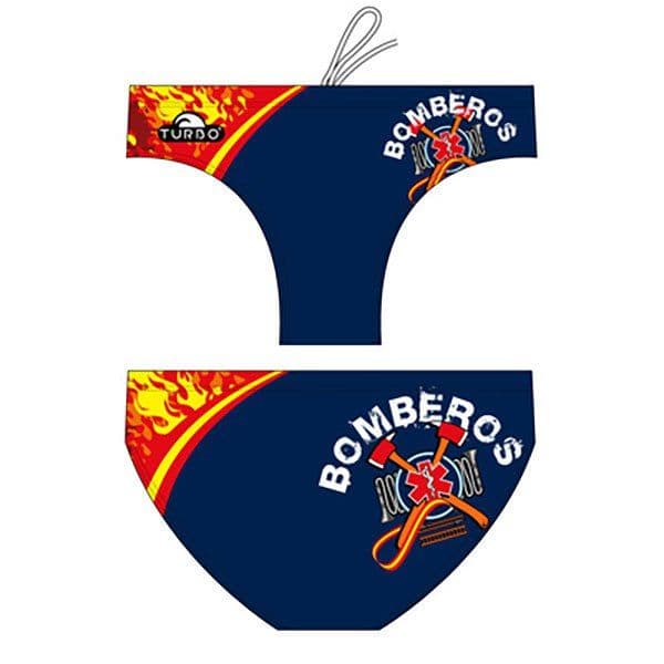 Turbo Spain Firefighters Swimming Brief Azul 4XL Homem