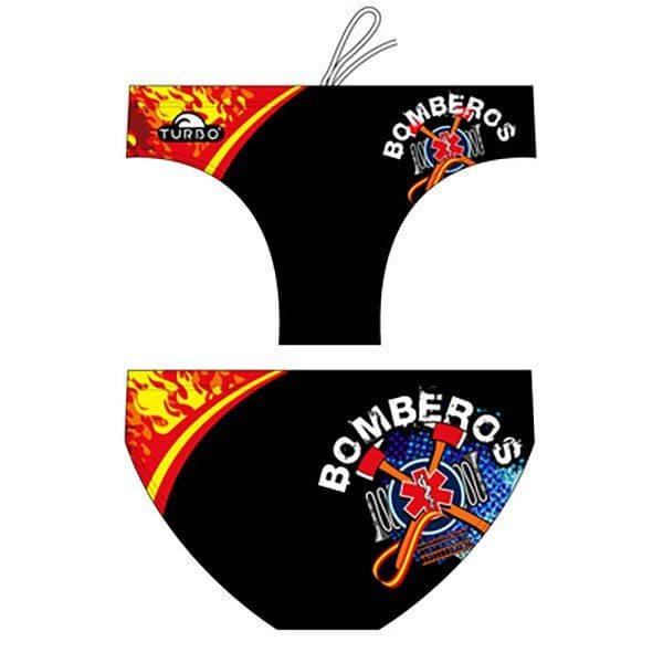 Turbo Spain Firefighters Swimming Brief Preto 4XL Homem