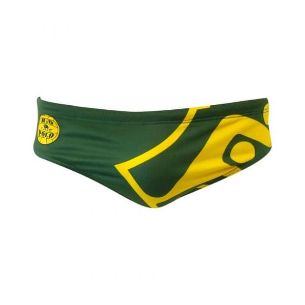 Turbo Official Australian Swimming Brief Verde L Homem