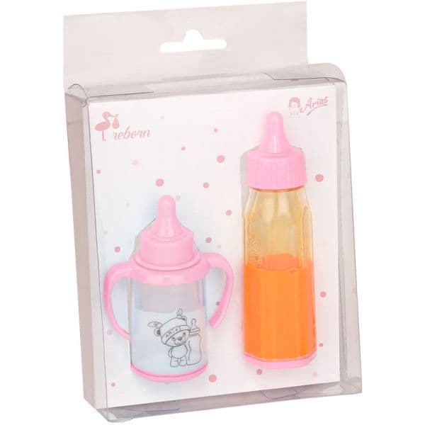 Arias Boneca Set Biberões Rosa - AR6092