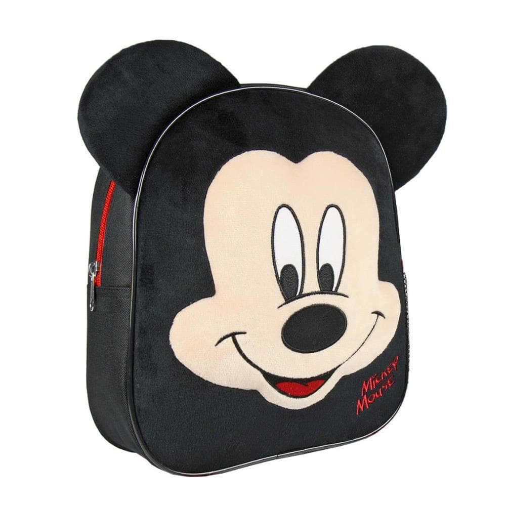 Mochila Pré Escolar 28cm Mickey Peluche