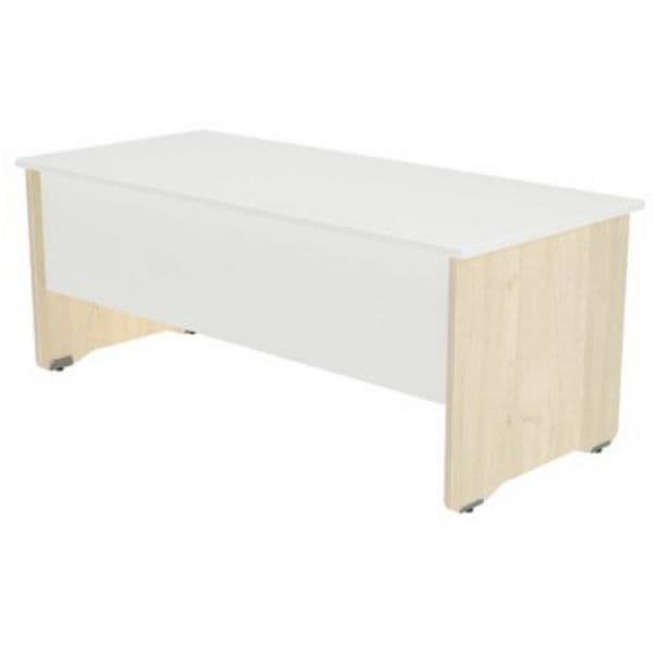 Makro Paper Secretárias Escritório Rocada Work 160X84CM Alumínio Branco - 289442-B