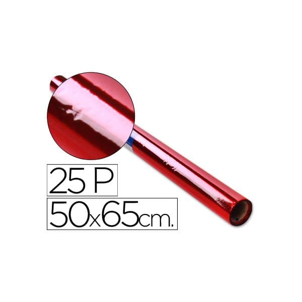 Sadipal Rolo de Papel Celofane 50x65cm 25Fls Vermelho
