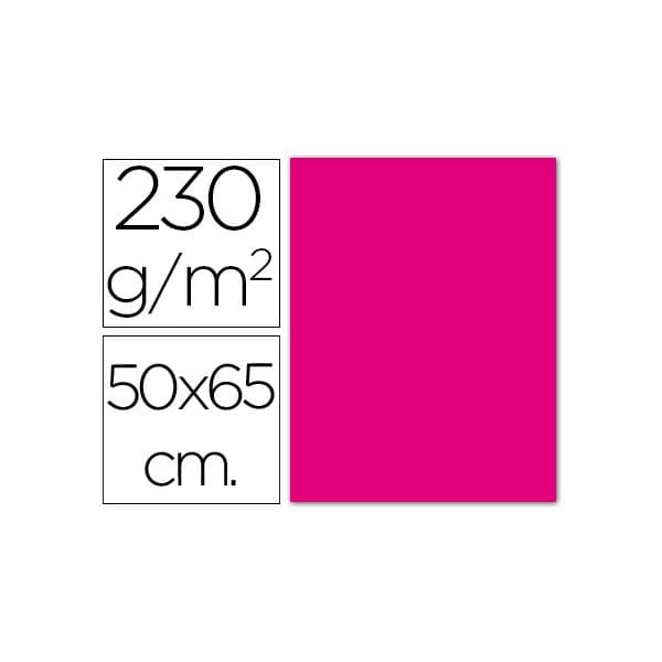 Sadipal Cartolina 50x65cm 230g 10 Un. Magenta Fluorescente