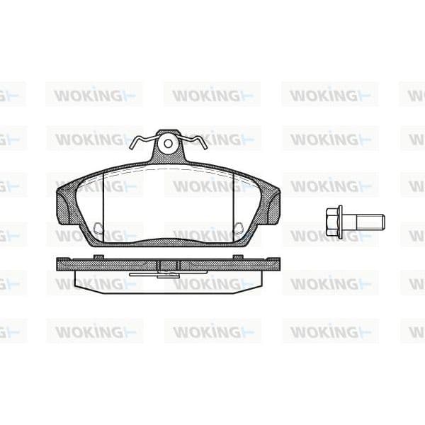 WOKING Jogo de Pastilhas para Travão de Disco - P2363.00