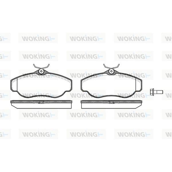WOKING Jogo de Pastilhas para Travão de Disco - P4763.00