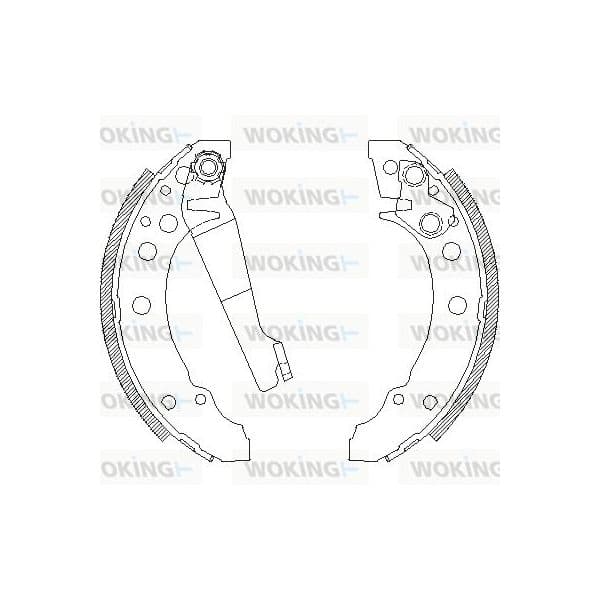 Woking Jogo de Maxilas de Travão - Z4045.00