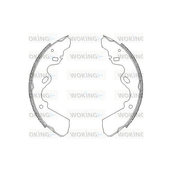 Woking Jogo de Maxilas de Travão - Z4337.00