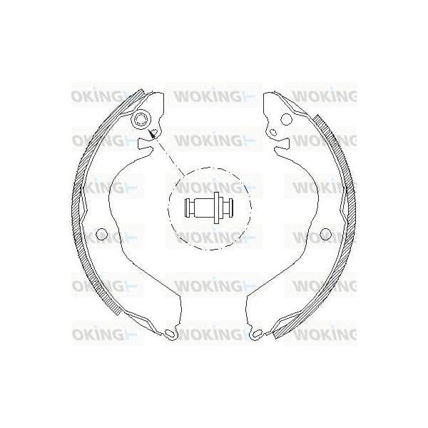 Woking Jogo de Maxilas de Travão - Z4647.00