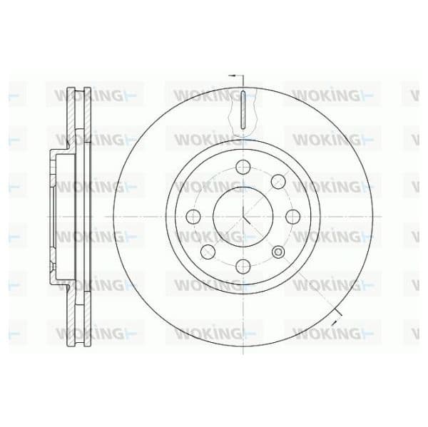 WOKING Disco de Travão - D6611.10