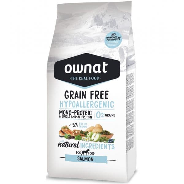 Ownat Grain Free Hypo-Allergenic Salmão 12Kg