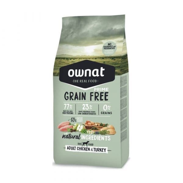 Ownat Grain Free Prime Adult Chicken & Turkey 3Kg