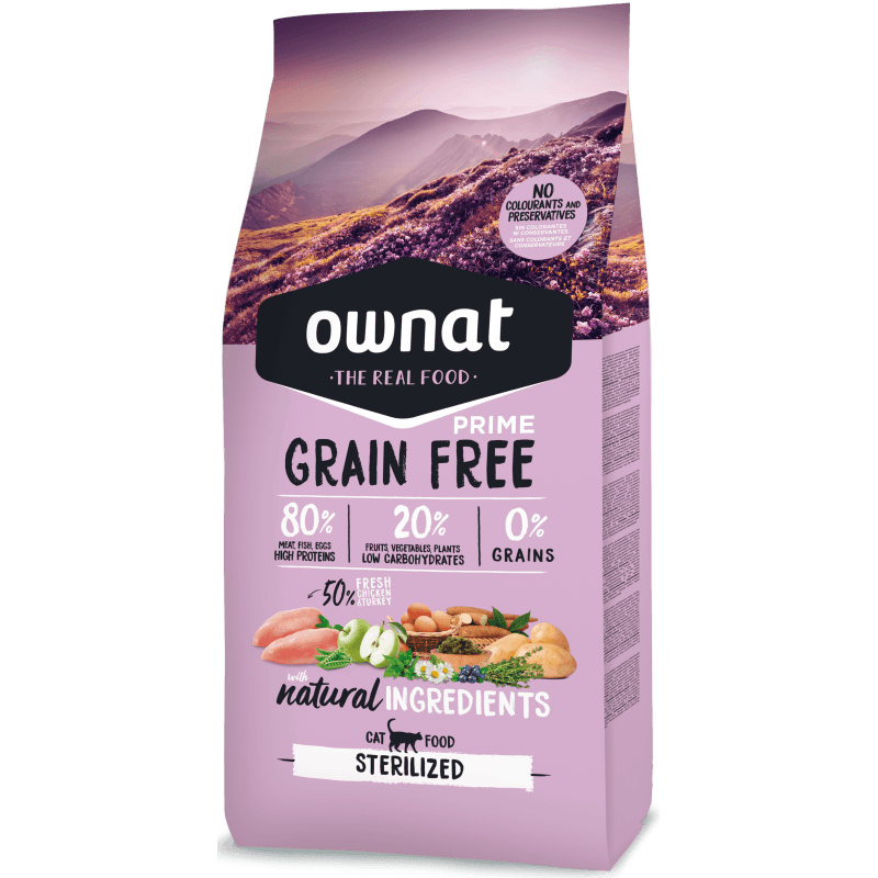 Ownat Just Grain Free Prime Sterilized Chicken & Turkey 8Kg