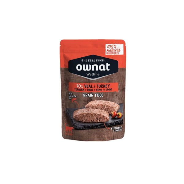Ração Húmida Ownat Veal & Turkey 85g