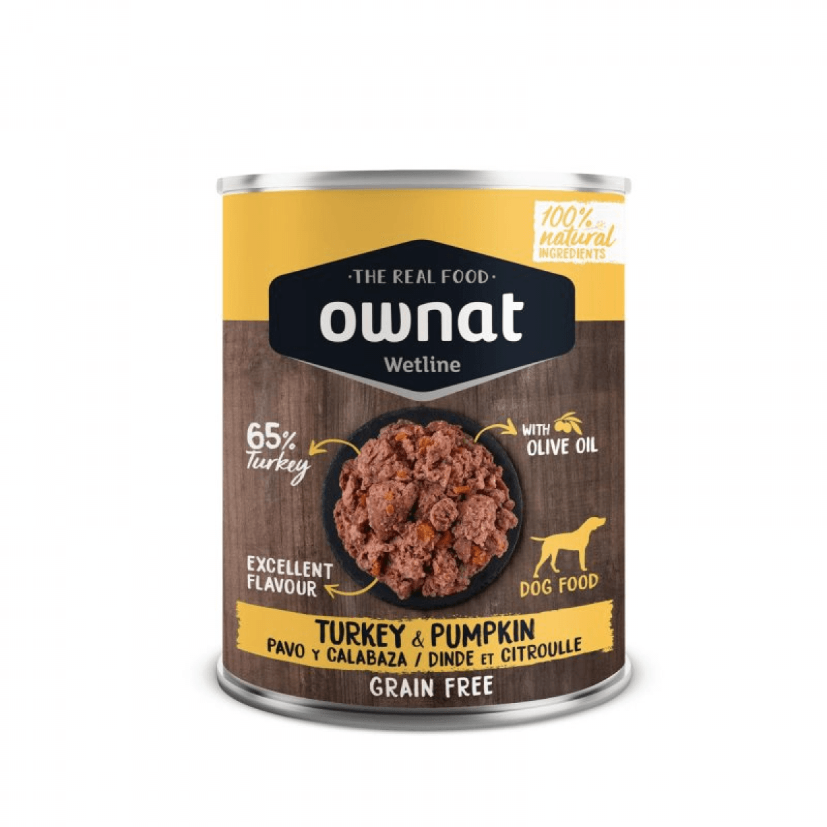 Ração Húmida Ownat Grain Free Turkey & Pumpkin 400g