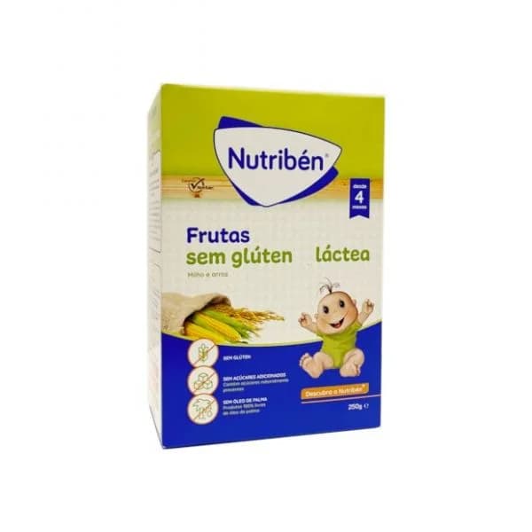 NUTRIBEN FARINHAS FRUTAS S/GLUT LACTEA 250G | WOWFARMA