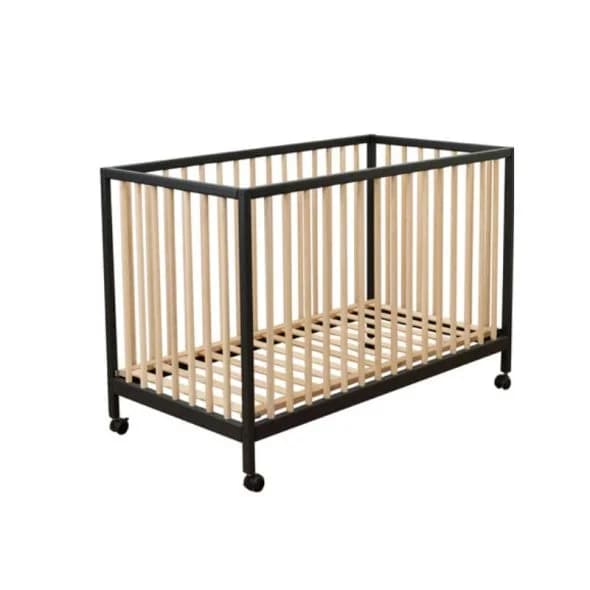 Berço Micuna Cama de Grades 120 X 60 cm Mountain Cot Bed Antracita/faia