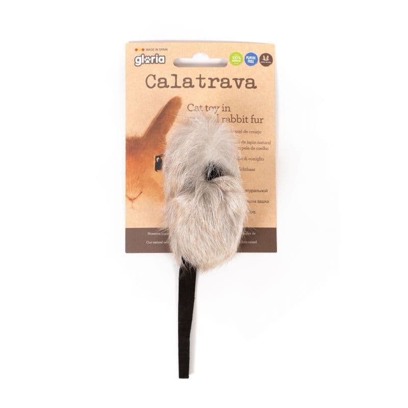 Gloria Calatrava Mouse com Rabito de Couro para Gatos