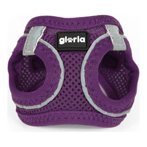 Gloria Arnês para Cães Air Mesh Trek Star Ajustável Roxo Tamanho XXXS (18-20 cm)