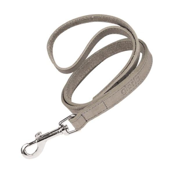 Gloria Pets Trela para Cães Oasis em Couro Nobuk Creme/Branco 1.5 x 100 cm