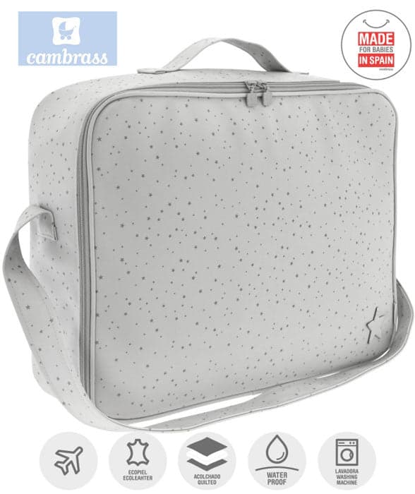 CAMBRASS - SACO DE MATERNIDADE ASTRA CINZA 12x47x36 CM