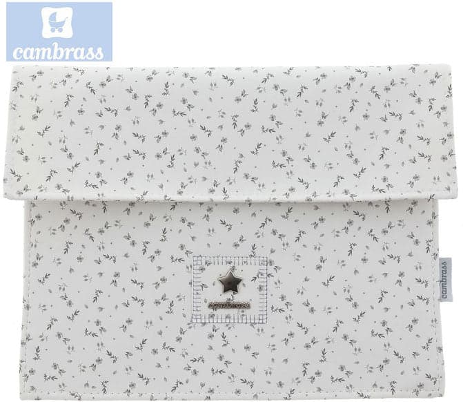 CAMBRASS - PORTA DOCUMENTOS HANA CINZA 3x17x25 CM
