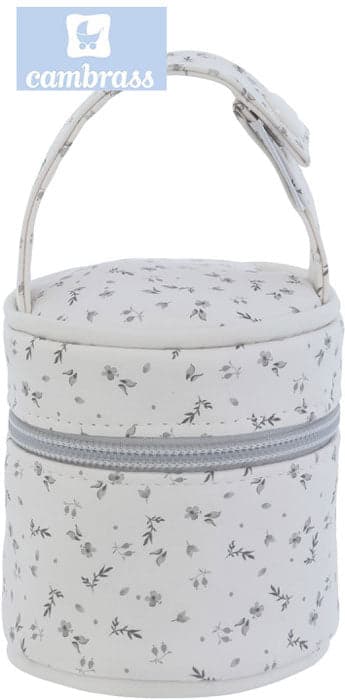 CAMBRASS - PORTA CHUPETAS HANA CINZA 8,5x8,5x11 CM