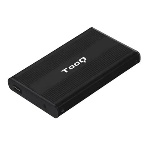 Caixa HDD Tooq 2.5" SATA (9,5mm) - USB 2.0 Preto