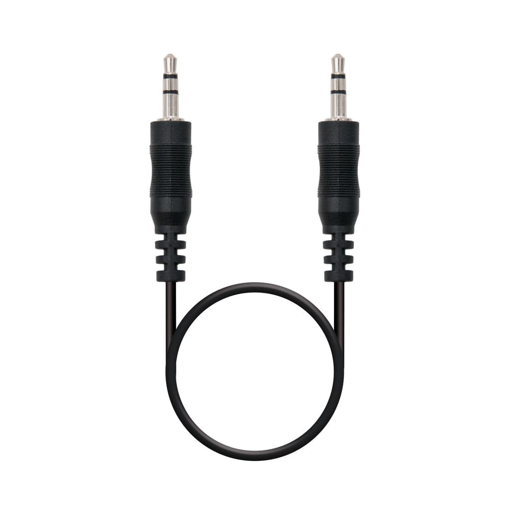 Nanocable Cabo Áudio Jack 3.5mm M p/ Áudio Jack 3.5mm M 1.5m Black - 10.24.0101
