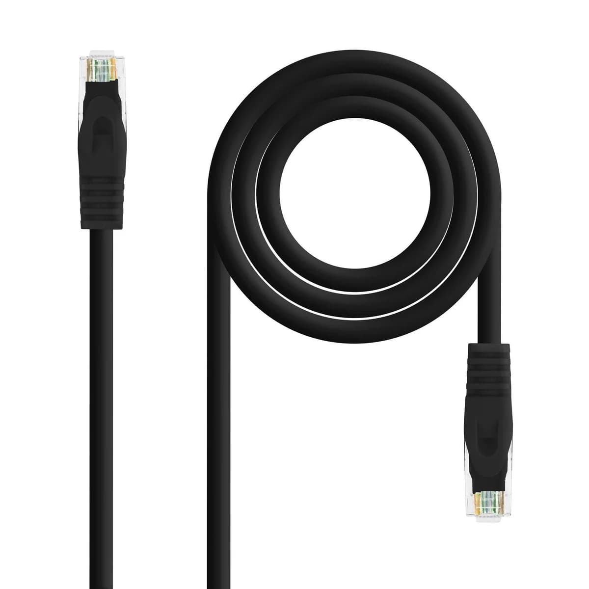 Cabo de Rede Nanocable RJ45 CAT.6 UTP AWG24 2 M Preto