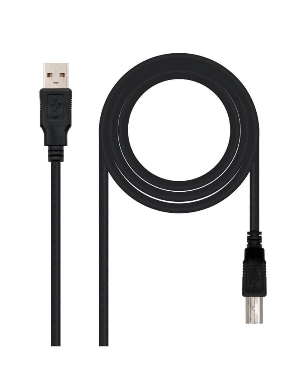 Nanocable 1m USB A para USB B Preto Cabo USB 2.0