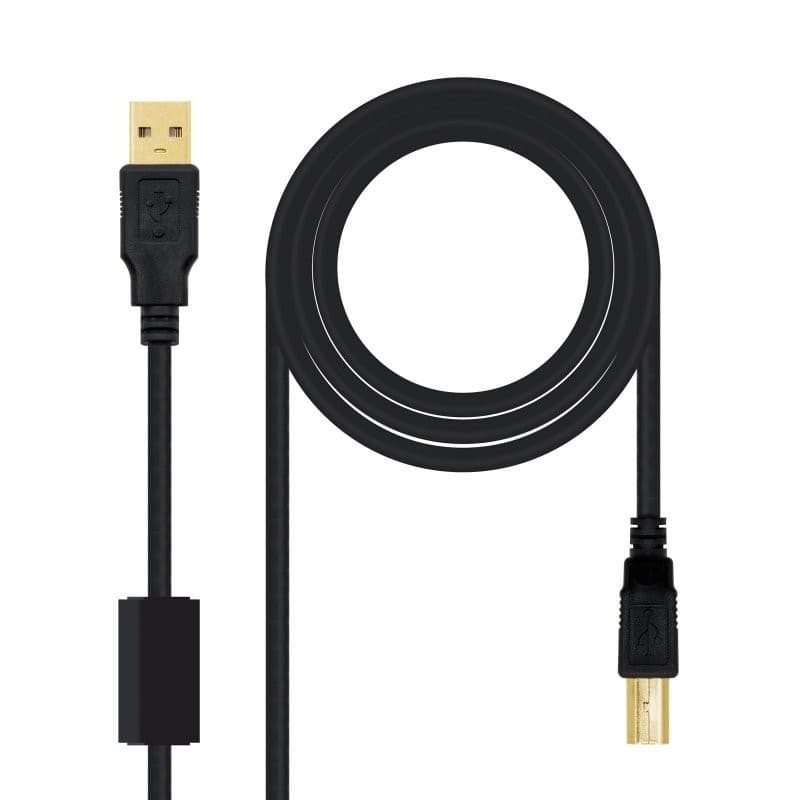 Cabo de impressora de ferrite USB 2.0 Nanocable 2.0 M