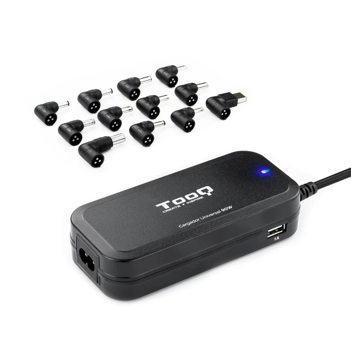 TooQ Transformador universal Auto 90W - TQLC-90BS02AT