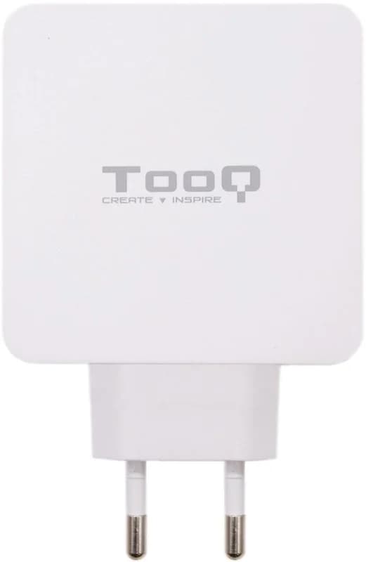 Carregador Tooq Duplo USB-C PD + USB-A QC 3.0 48W Branco