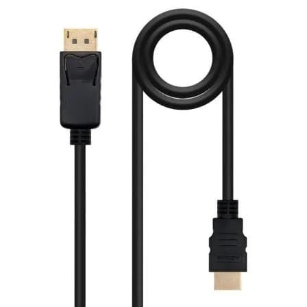 Nanocable Cabo Conversor DisplayPort para HDMI Black 2m - 10.15.4302