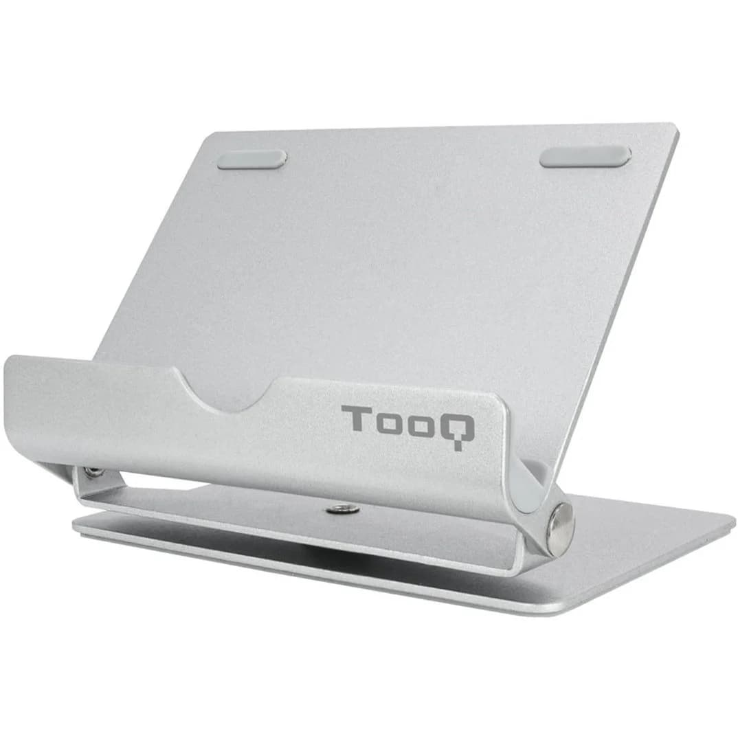 Suporte de Mesa Tooq Ajustável e Giratório para Smarphone/Tablet Prateado