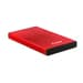 Caixa HDD Tooq 2.5" SATA (9,5mm) - USB 3.0 / 2.0 Vermelho