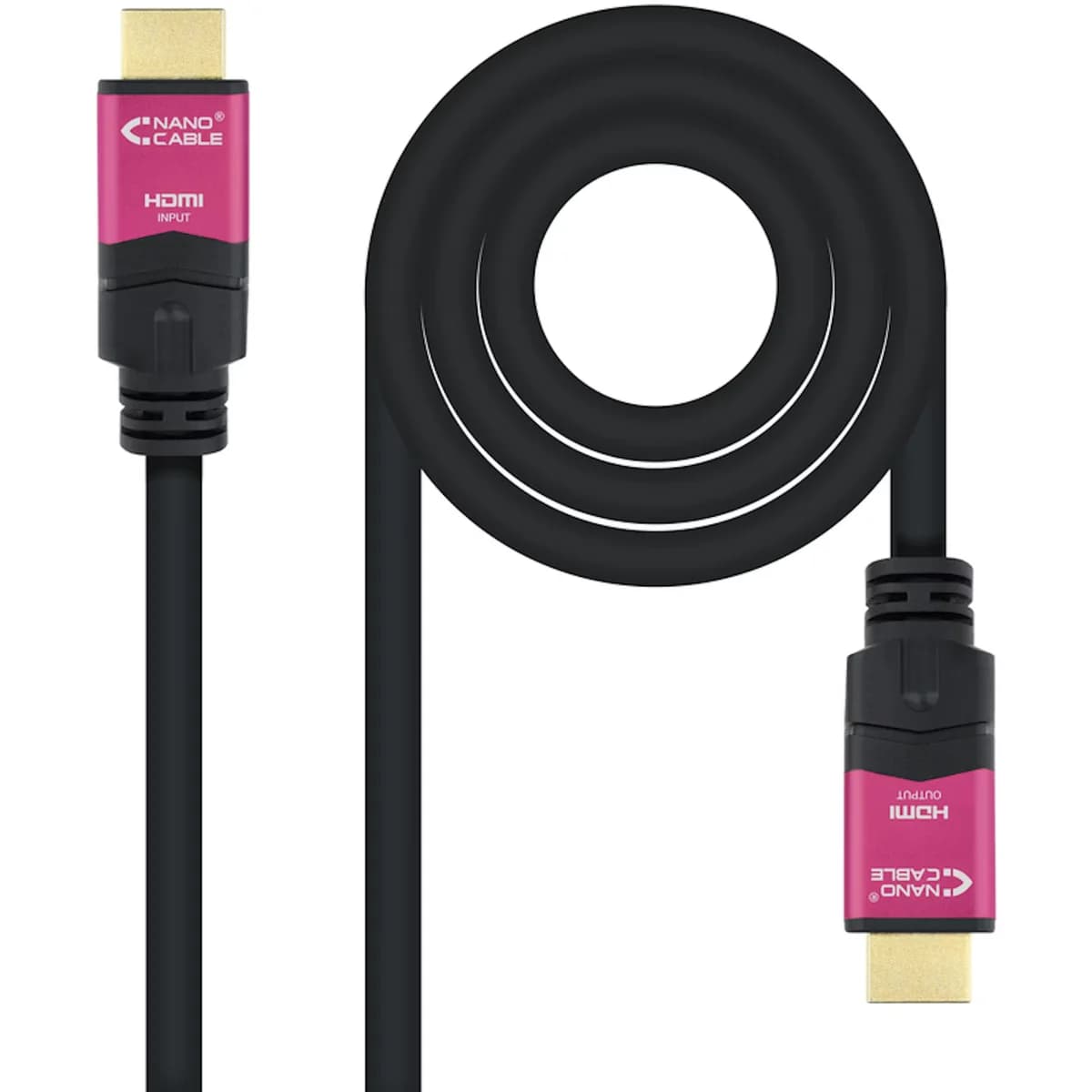 Cabo HDMI V2.0 4K@60Hz 18Gbps Nanocable A M/M 15 M Premium