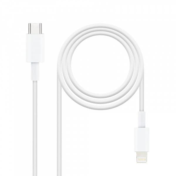 Cabo Nanocable Lightning - USB-C 2m White