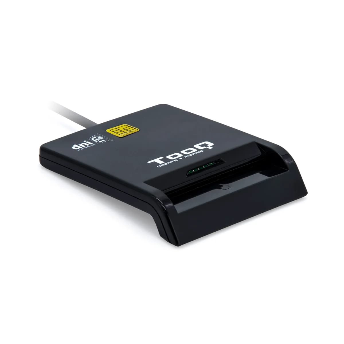 TooQ Cartão de Cidadão / DNIe 4.0 / SIM USB-C Preto - TQR-211B
